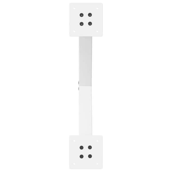 vidaXL Sohvapöydän jalat X-muotoiset 2 kpl valkoinen 50x(42-43) cm teräs