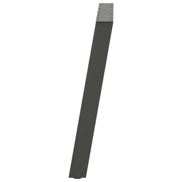 vidaXL Spisebordben U-formet 2 stk antrasitt 100x(72-73) cm stål