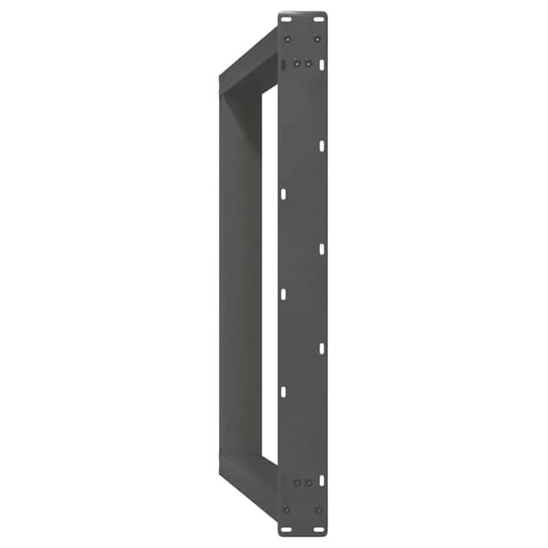 vidaXL Spisebordben U-formet 2 stk antrasitt 100x(72-73) cm stål