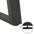 Miniatyrbilde 9 av 10: vidaXL Spisebordben U-formet 2 stk antrasitt 100x(72-73) cm stål