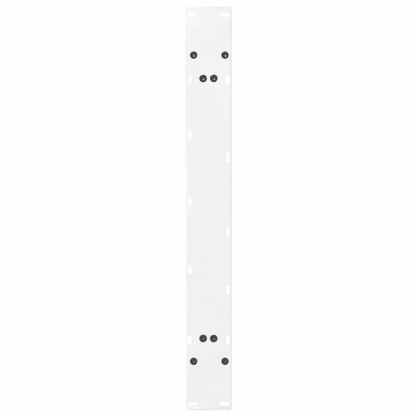 vidaXL Spisebordben A-formet 2 stk hvit 100x(72-73) cm stål