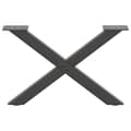 Miniatyrbild 4 av 10: vidaXL Soffbordsben X-formade 2 st antracit 50x(30-31) cm stål