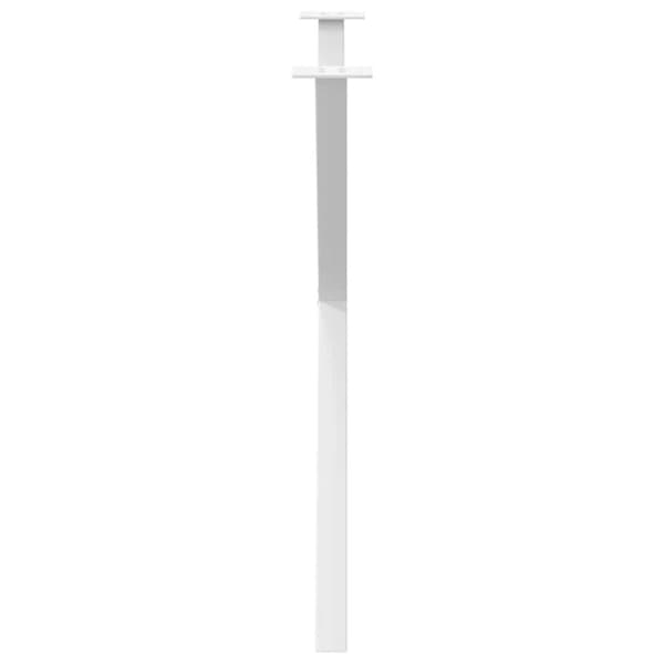 vidaXL Matbordsben X-formad 2 st vit 90x(72-73) cm stål
