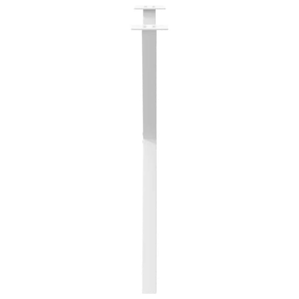 vidaXL Spisebordben X-formet 2 stk hvit 70 x (72-73) cm stål