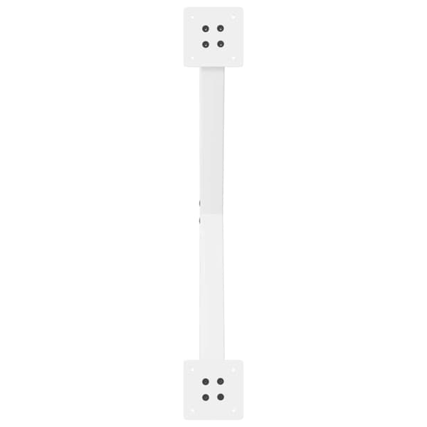 vidaXL Spisebordben X-formet 2 stk hvit 70 x (72-73) cm stål