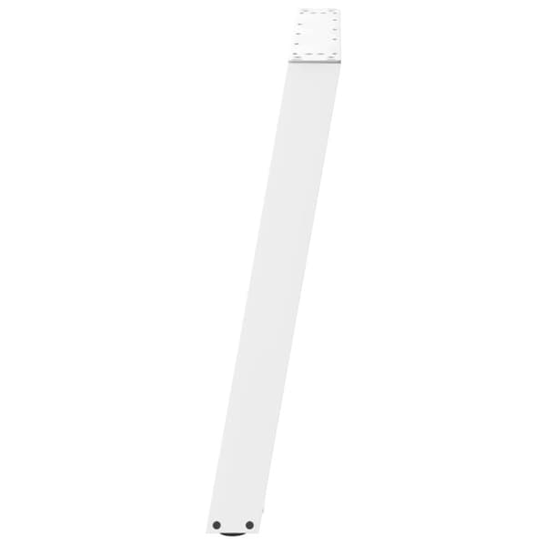 vidaXL Ruokapöydän jalat U-muotoiset 2 kpl valkoinen 90x(72-73) cm teräs