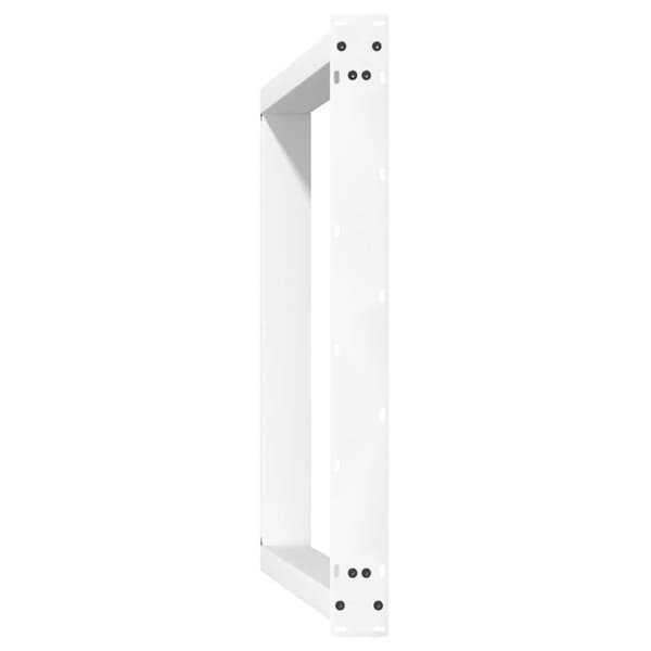 vidaXL Ruokapöydän jalat U-muotoiset 2 kpl valkoinen 90x(72-73) cm teräs