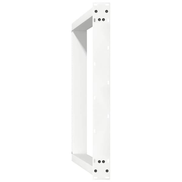 vidaXL Spisebordsben U-formet 2 stk. 80x(72-73) cm stål hvid