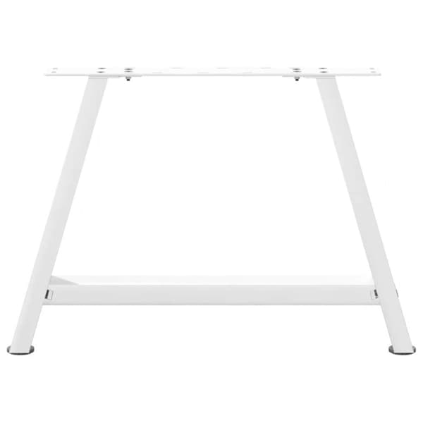 vidaXL Soffbordsben A-formade 2 st vit 60x(42-43) cm stål