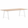 Miniatyrbilde 8 av 10: vidaXL Spisebordben A-formet 2 stk hvit 90 x (72-73) cm stål