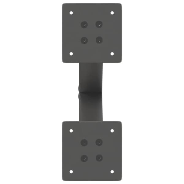 vidaXL Sohvapöydän jalat X-muotoiset 2 kpl antrasiitti 40x(30-31) cm teräs