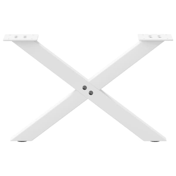 vidaXL Sohvapöydän jalat X-muotoiset 2 kpl Valkoinen 50x(30-31) cm