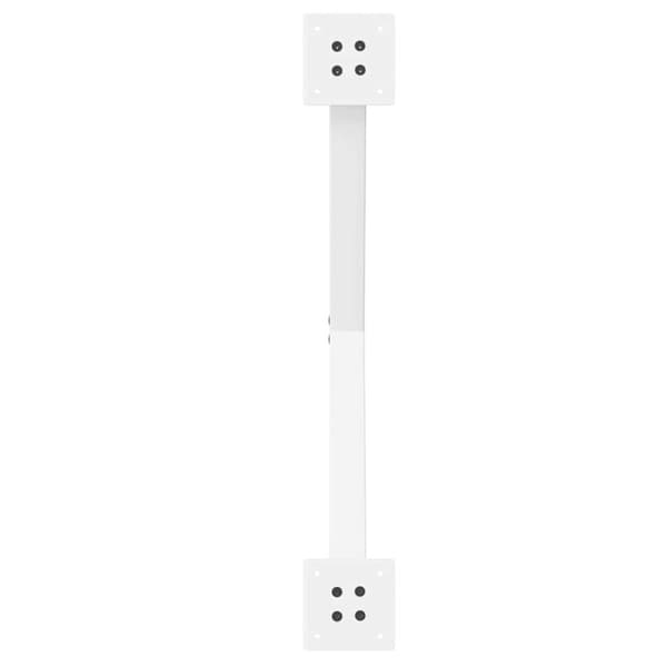 vidaXL Salongbordben X-formet 2 stk hvit 70x(42-43) cm stål