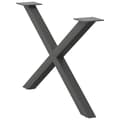 Miniatyrbilde 1 av 10: vidaXL Salongbordben X-formet 2 stk antrasitt 70 x (42-43) cm stål