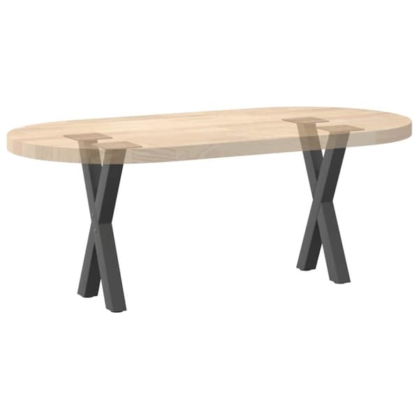 vidaXL Sohvapöydän jalat X-muotoiset 2 kpl Antrasiitti 28x(42-43) cm