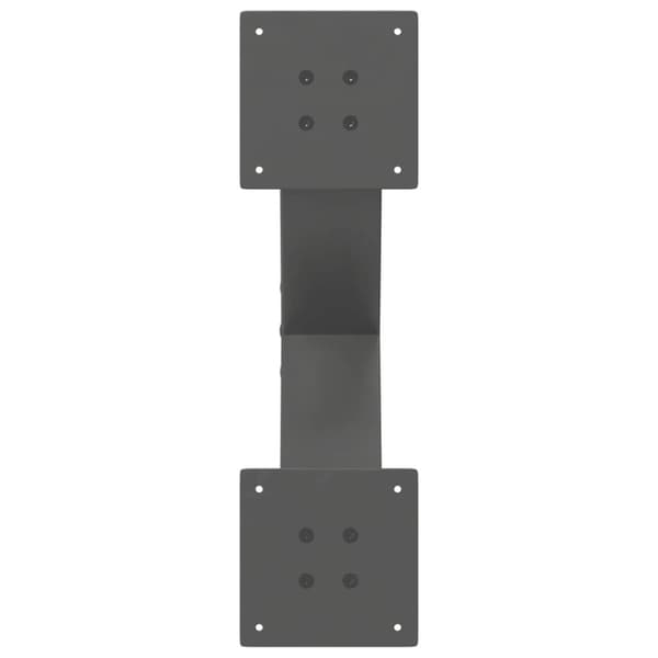 vidaXL Sohvapöydän jalat X-muotoiset 2 kpl Antrasiitti 50x(30-31) cm