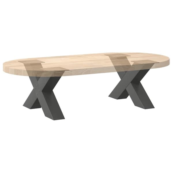 vidaXL Sohvapöydän jalat X-muotoiset 2 kpl Antrasiitti 50x(30-31) cm