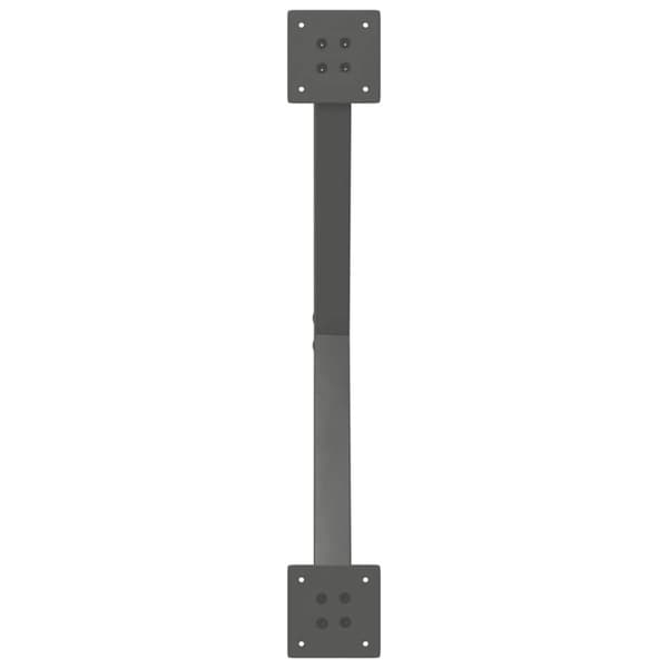 vidaXL Ruokapöydän jalat X-muotoiset 2 kpl Antrasiitti 70x(72-73) cm