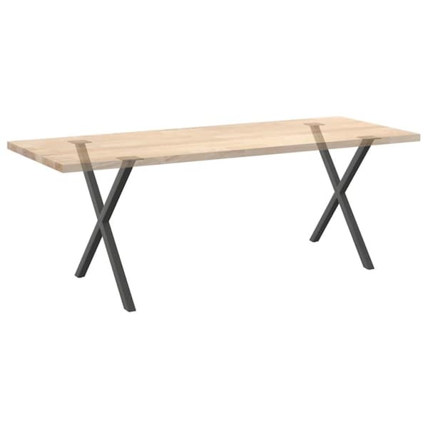 vidaXL Ruokapöydän jalat X-muotoiset 2 kpl Antrasiitti 70x(72-73) cm