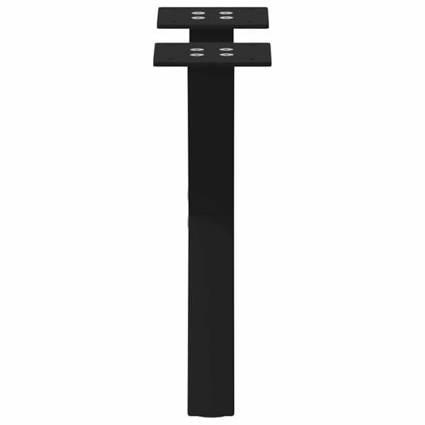 vidaXL Soffbordsben X-formade 2 st svart 30x(30-31) cm stål