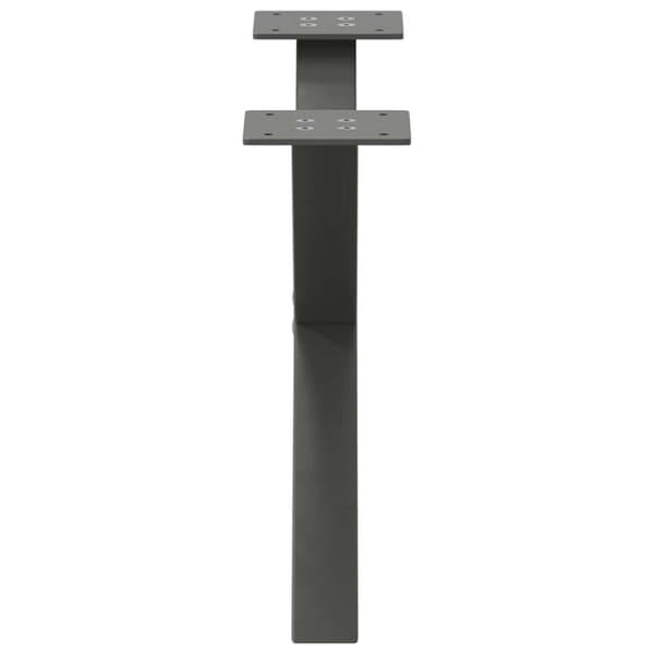 vidaXL Salongbordben X-formet 2 stk antrasitt 60x(30-31) cm stål