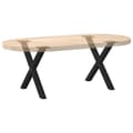Miniatyrbilde 8 av 10: vidaXL Salongbordben X-formet 2 stk svart 38 x (42-43) cm stål
