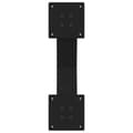 Miniatyrbilde 7 av 10: vidaXL Salongbordben X-formet 2 stk svart 50x(30-31) cm stål