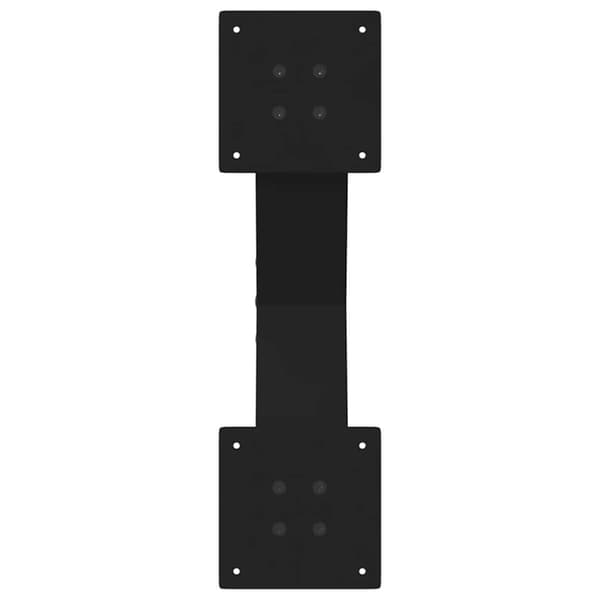 vidaXL Salongbordben X-formet 2 stk svart 50x(30-31) cm stål
