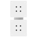 Miniatyrbilde 7 av 10: vidaXL Salongbordben X-formet 2 stk hvit 30x(30-31) cm stål