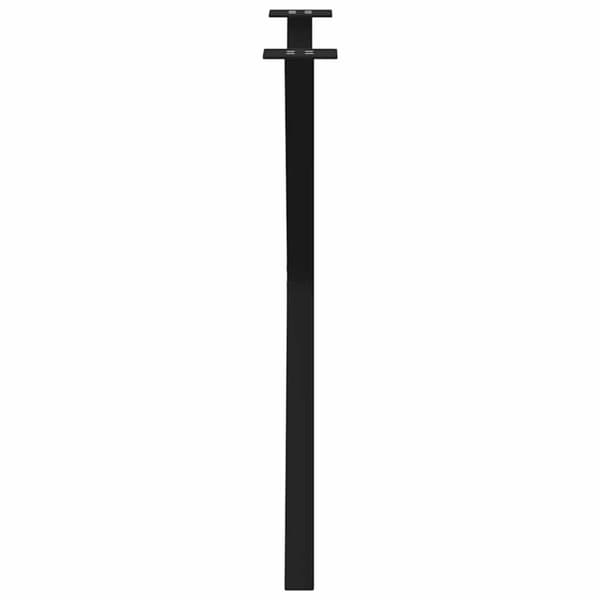 vidaXL Ruokapöydän jalat X-muotoiset 2 kpl Musta 70x(72-73) cm Teräs