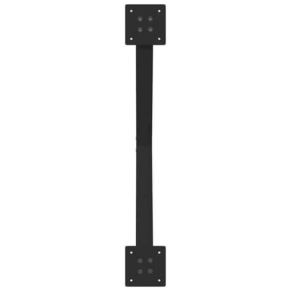 vidaXL Ruokapöydän jalat X-muotoiset 2 kpl Musta 70x(72-73) cm Teräs