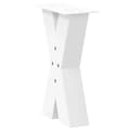 Miniatyrbilde 4 av 10: vidaXL Salongbordben X-formet 2 stk hvit 28 x (42-43) cm stål