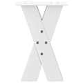 Miniatyrbilde 5 av 10: vidaXL Salongbordben X-formet 2 stk hvit 28 x (42-43) cm stål