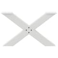 Miniatyrbilde 5 av 10: vidaXL Salongbordben X-formet 2 stk hvit 70 x (42-43) cm stål