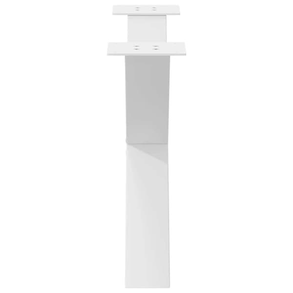 vidaXL Salongbordben X-formet 2 stk hvit 70 x (42-43) cm stål