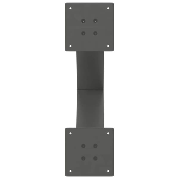 vidaXL Ruokapöydän jalat X-muotoiset 2 kpl Antrasiitti 50x(72-73) cm