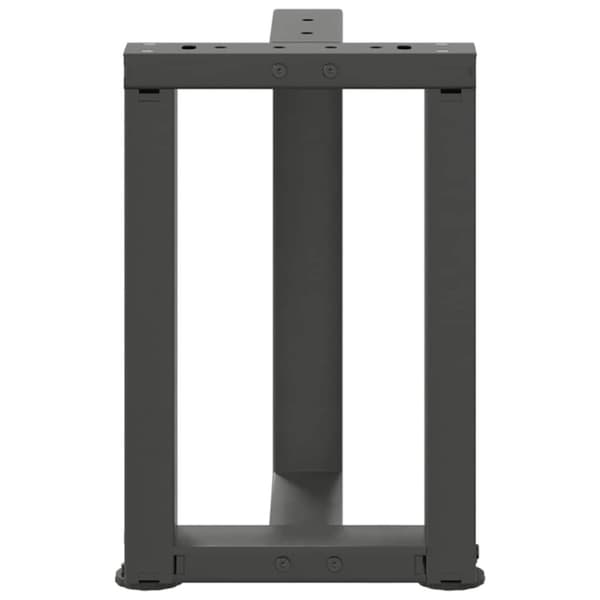 vidaXL Soffbordsben T-formade 2 st antracit 38x25x(42-43) cm stål