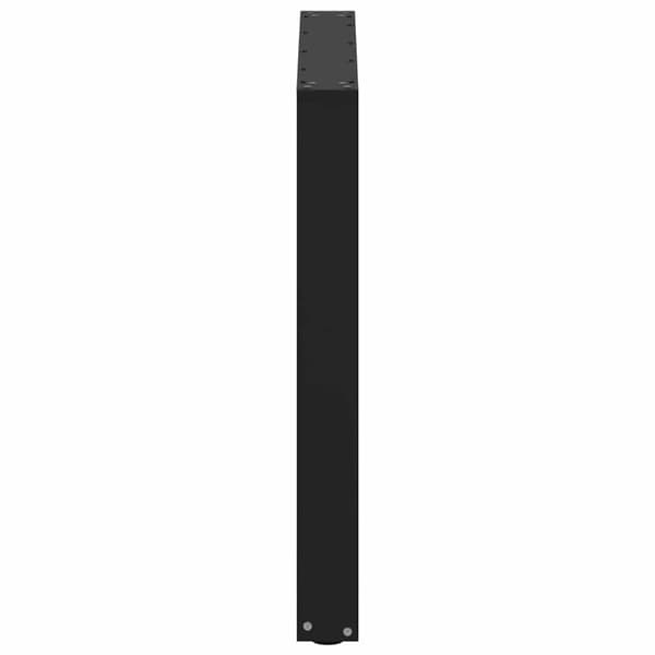 vidaXL ruokapöydän jalat U-muotoiset 2 kpl Musta 80x(72-73) cm Teräs