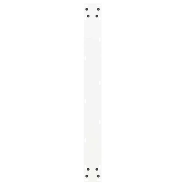 vidaXL Ruokapöydän jalat U-muotoiset 2 kpl valkoinen 80x(72-73) cm teräs