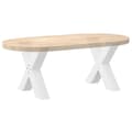 Pikkukuva 8 / 10: vidaXL Sohvapöydän jalat X-muotoiset 2 kpl valkoinen 50x(42-43) cm teräs