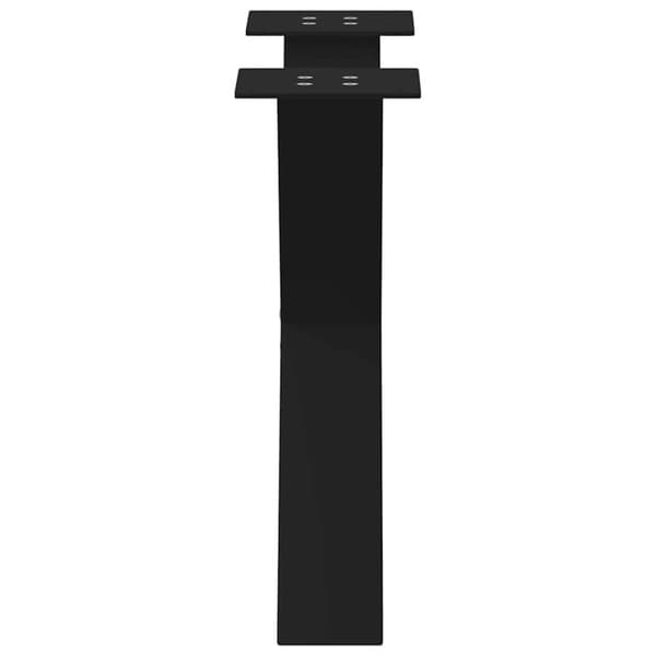 vidaXL Salongbordben X-formet 2 stk svart 50x(42-43) cm stål