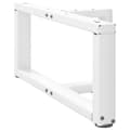 Miniatyrbillede 4 af 10: vidaXL sofabordben T-formet 2 stk 60x25x(30-31) cm stål hvid