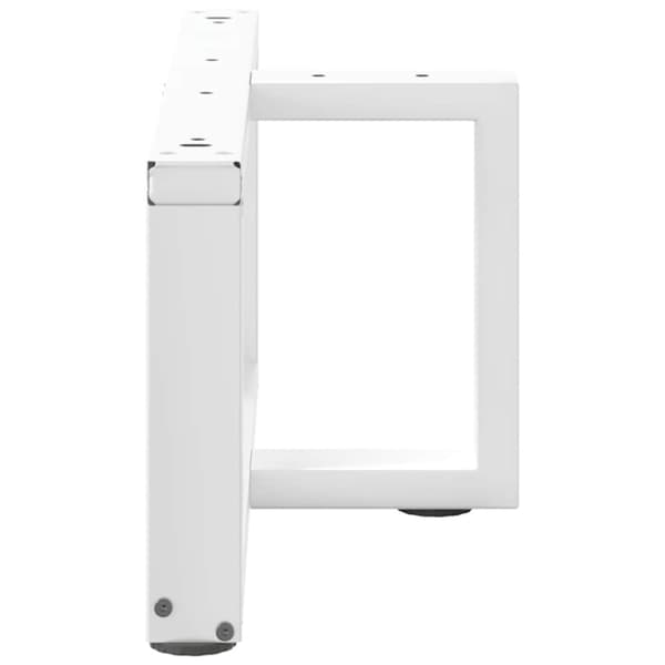 vidaXL sofabordben T-formet 2 stk 60x25x(30-31) cm stål hvid