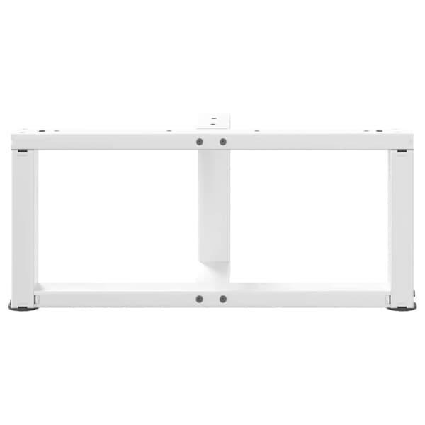 vidaXL sofabordben T-formet 2 stk 60x25x(30-31) cm stål hvid
