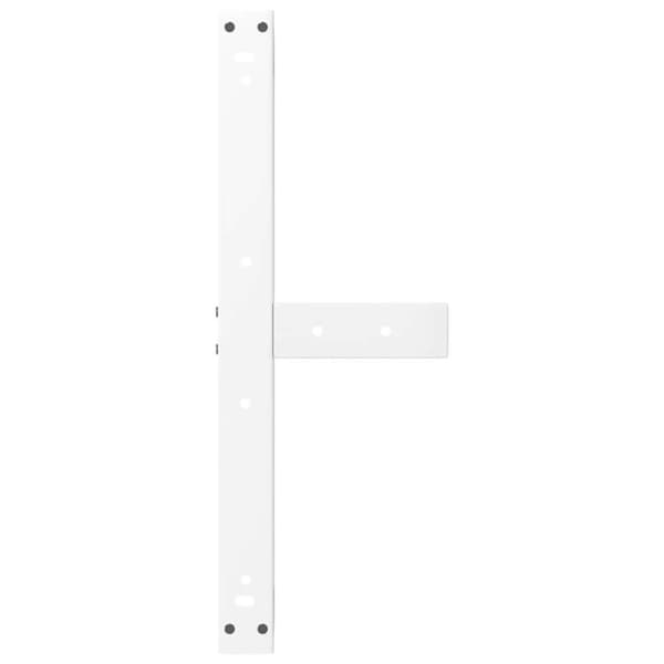 vidaXL sofabordben T-formet 2 stk 60x25x(30-31) cm stål hvid