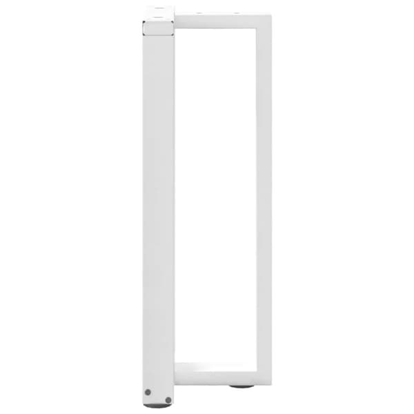 vidaXL Konsollbordben T-formet 2 stk hvit 38x25x(72-73) cm stål