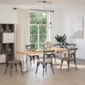 Miniatyrbilde 2 av 10: vidaXL Konsollbordben T-formet 2 stk hvit 38x25x(72-73) cm stål