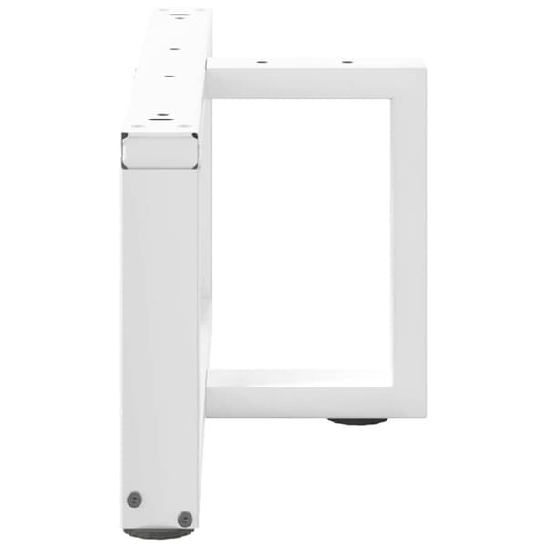 vidaXL sofabordben T-formet 2 stk 70x25x(30-31) cm stål hvid