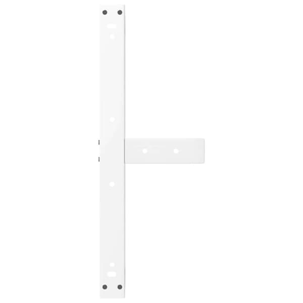 vidaXL sofabordben T-formet 2 stk 70x25x(30-31) cm stål hvid