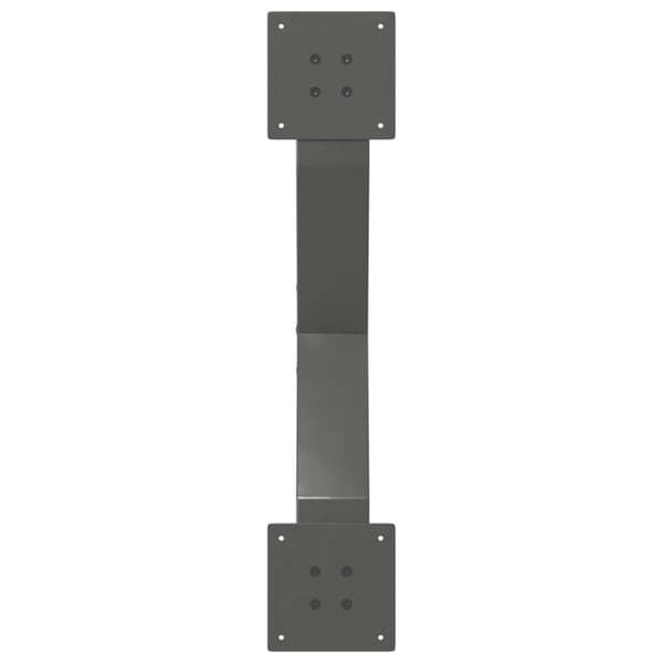 vidaXL Salongbordben X-formet 2 stk antrasitt 70x(30-31) cm stål
